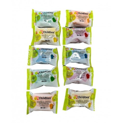 Childgen Doğal Oyun Hamuru -10 LU MİNİPACK - (10X50GR) SET